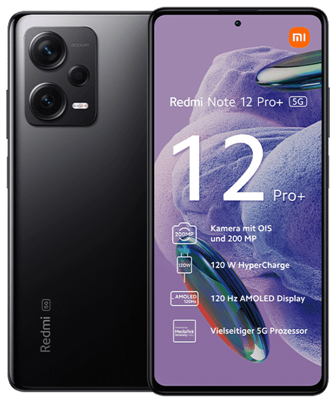 Xiaomi Redmi Note 12 Pro Plus Vorder-/ Rückansicht