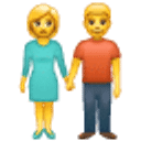 Mann und Frau halten Hand