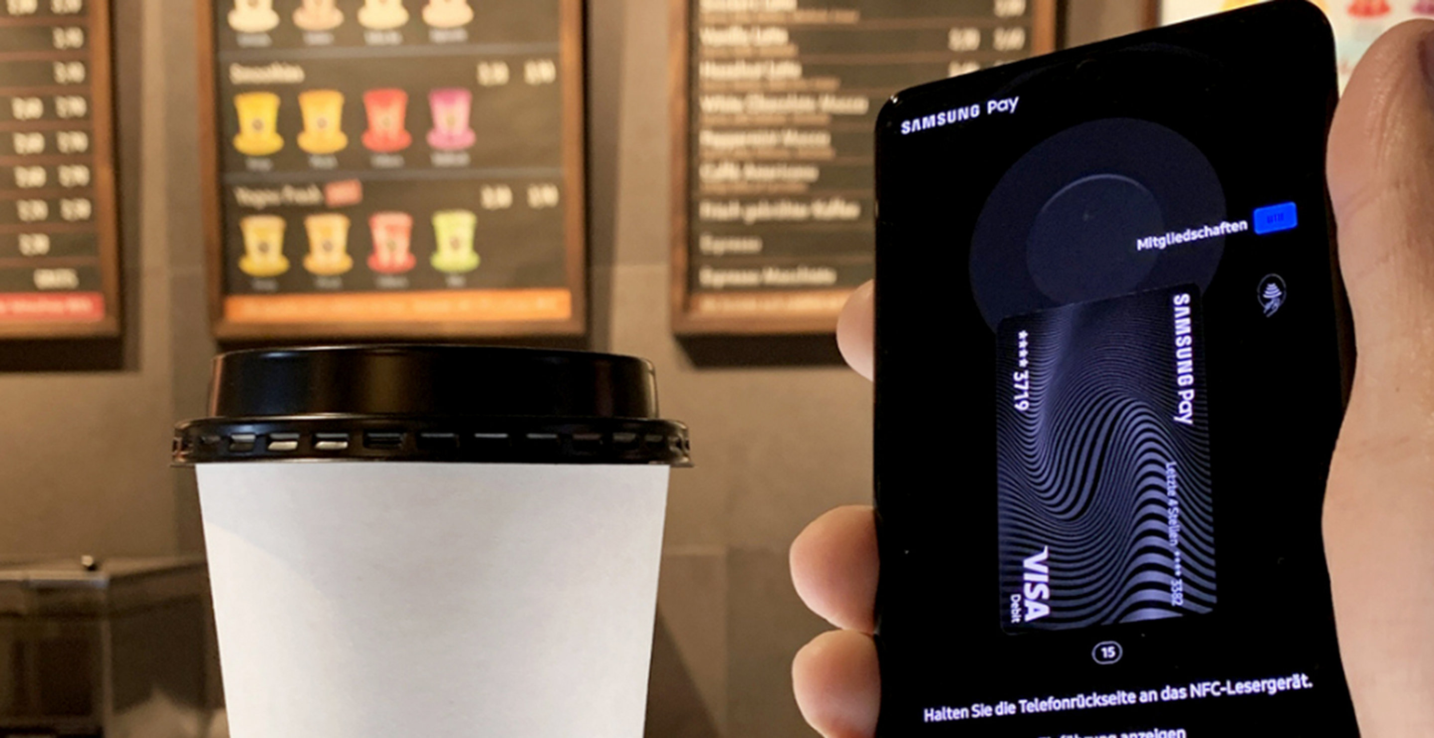 SamsungPay im Coffee Shop