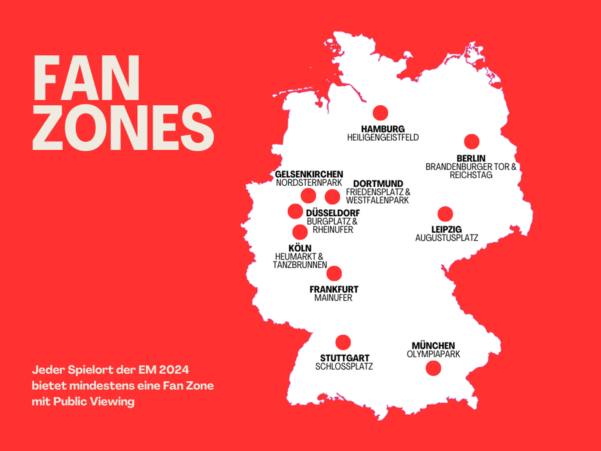 Fan Zones bei der EM 2024