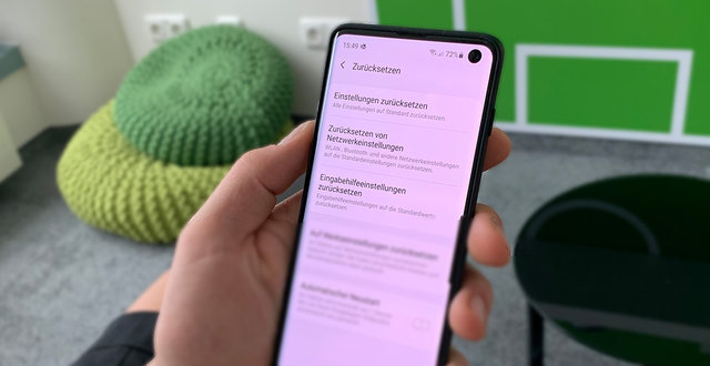 Samsung Galaxy Werkseinstellung - Header