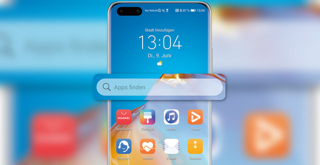 HUAWEI Suchfunktion - Header