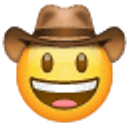 Cowboy Hut Gesicht