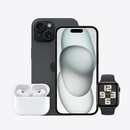 Multi Product -  Apple iPhone 15 mit AirPods Pro 2nd Gen. und Watch SE (2023)