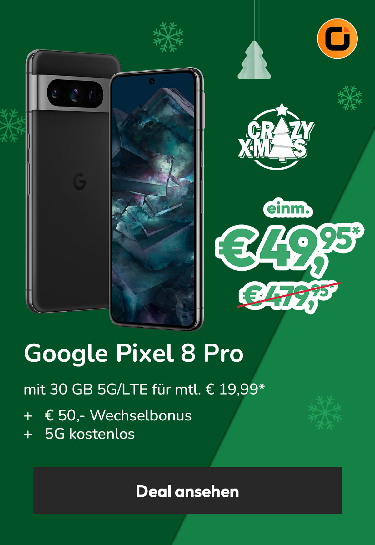 Startseite Teaser - Google Pixel 8 Pro Crazy Christmas