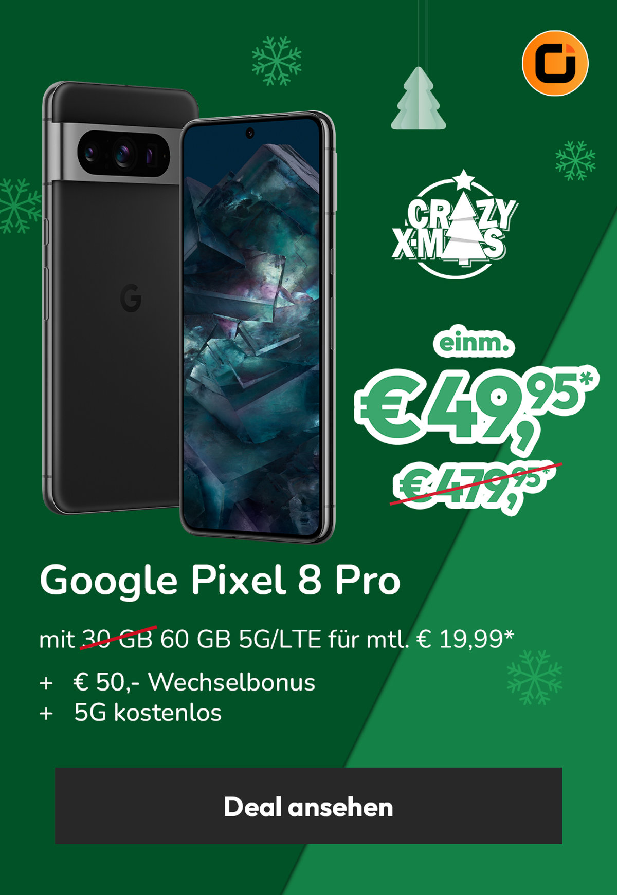 Startseite Teaser - Google Pixel 8 Pro Crazy Christmas