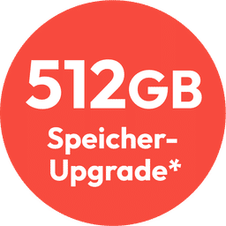 Exklusives Speicher-Upgrade auf 512 GB
