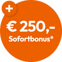 Launch-Aktion: € 250,- Sofortbonus