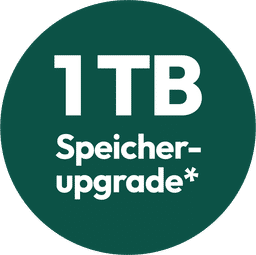 1 TB Speicher-Upgrade gratis*