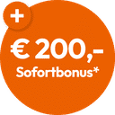 Launch-Aktion: € 200,- Sofortbonus