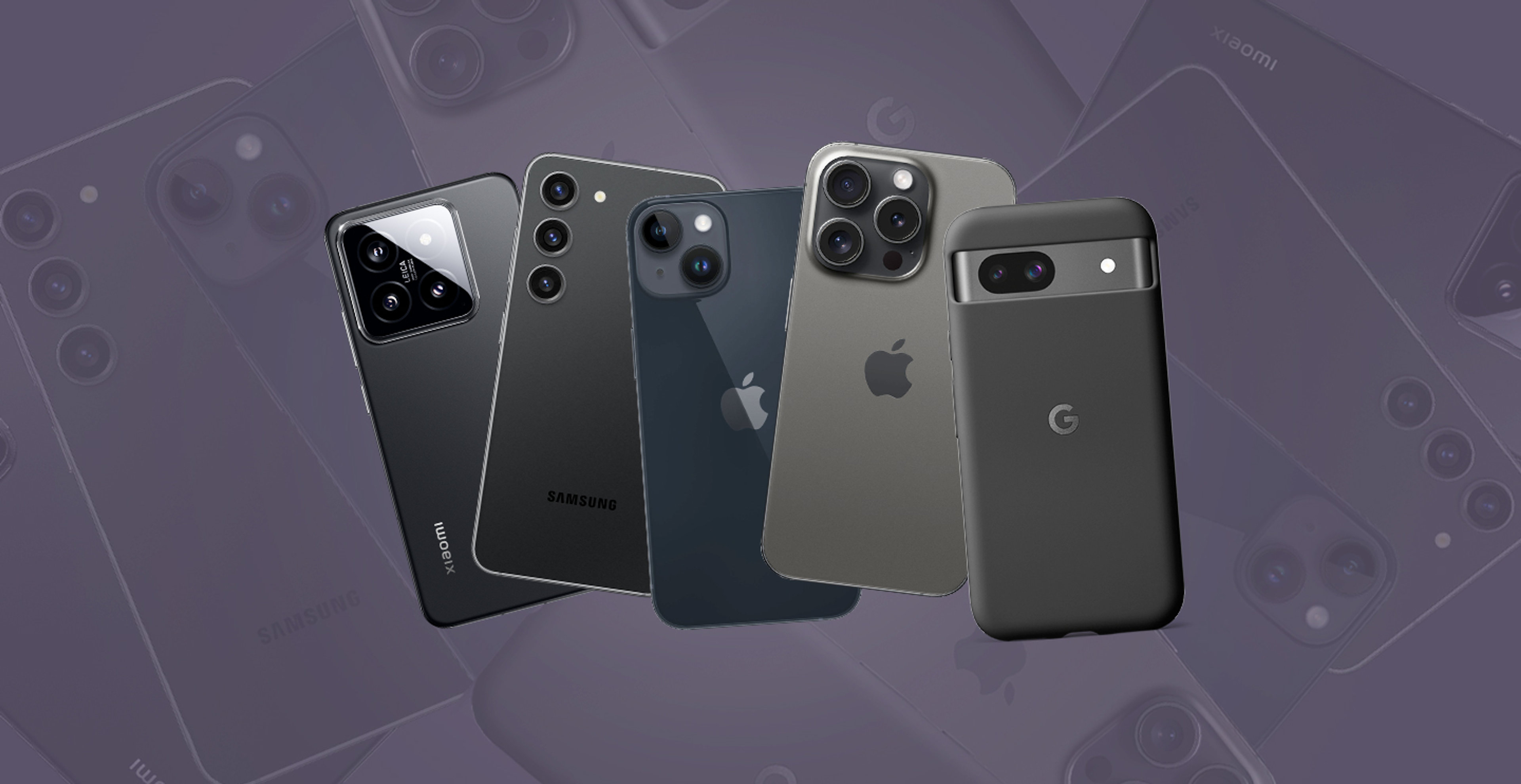 Kleine Handys nebeneinander