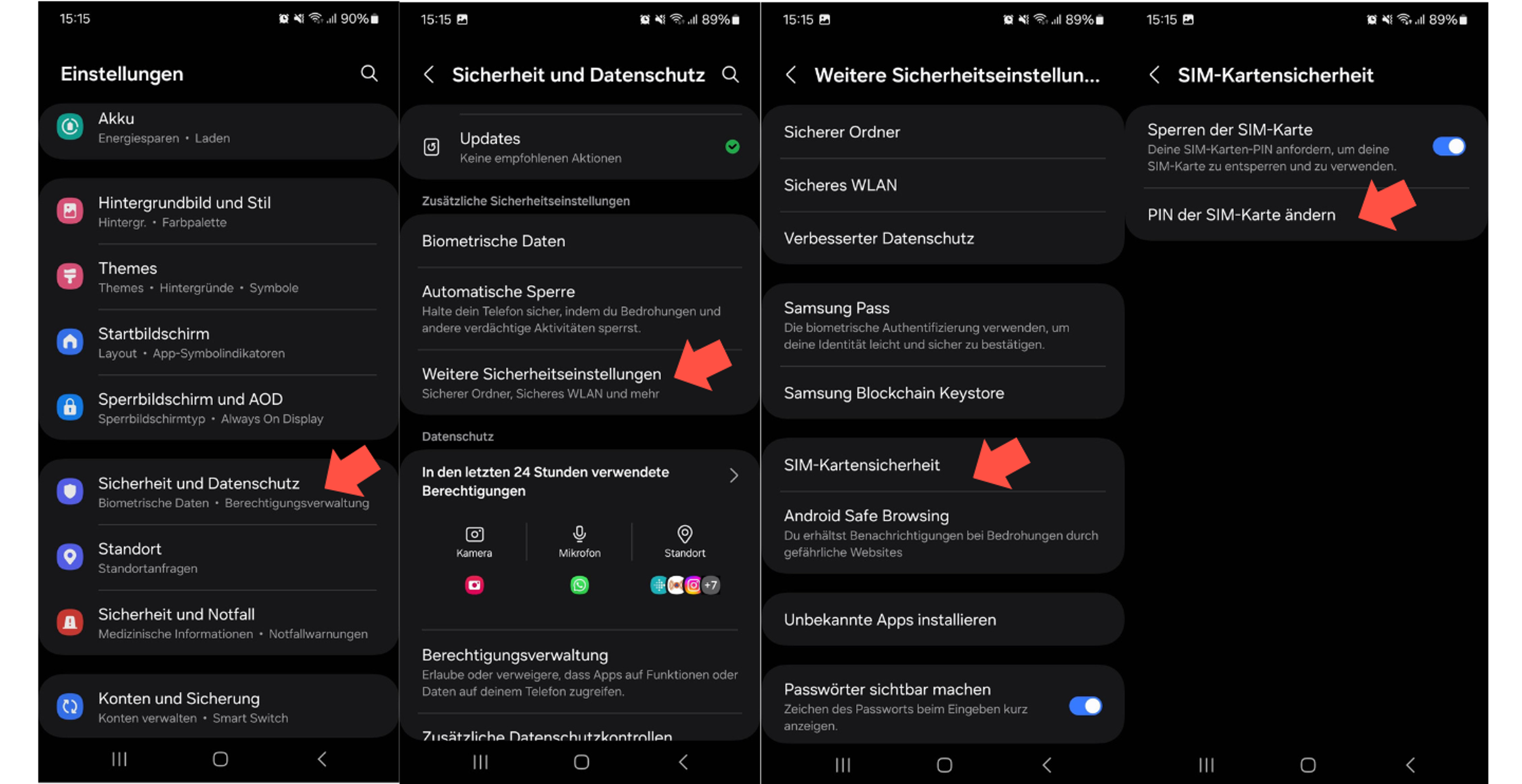 SIM Karten PIN bei deinem Android Smartphone ändern