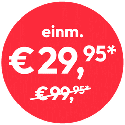 Preisstörer einm. € 29,95* anstatt € 99,95*