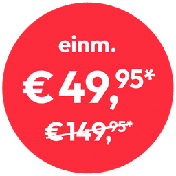 Preisstörer einm. € 49,95* anstatt € 149,95*