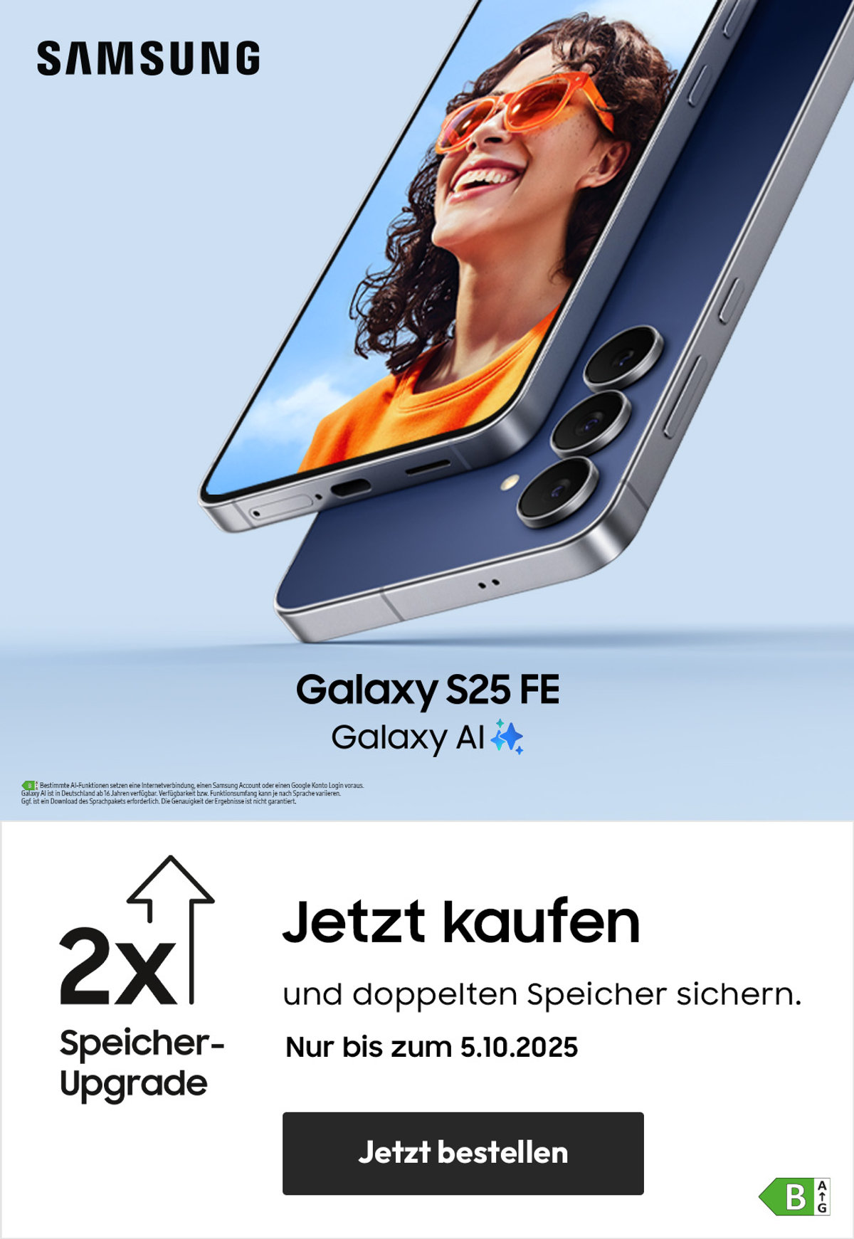 Teaserbild Launch Angebote S25 FE