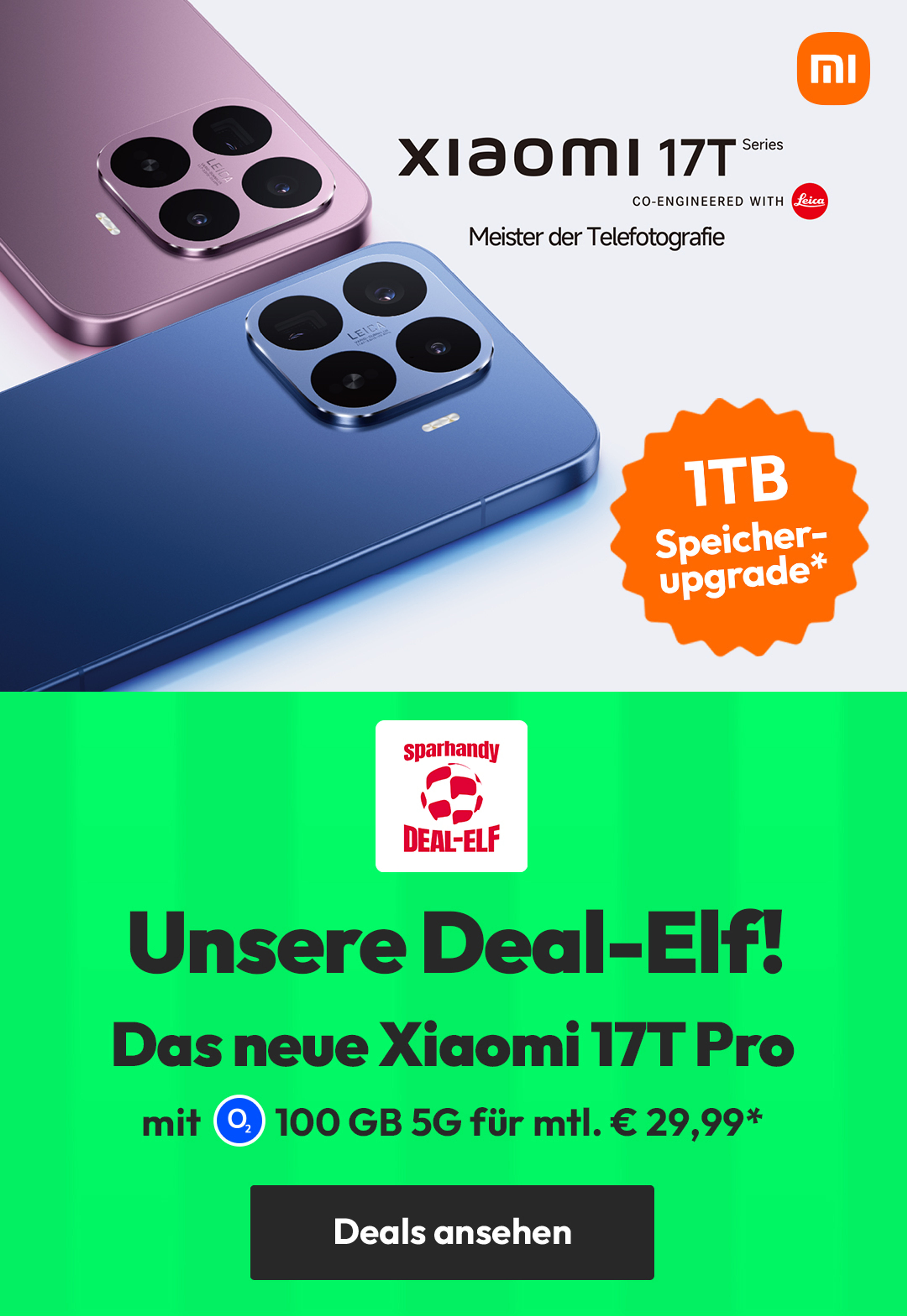 Angebote WM - Xiaomi 17TPro mit Unlimtied GB 5G für mtl. €29,99* | einm. € 1,-*