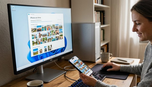 Bilder von iPhone auf PC übertragen