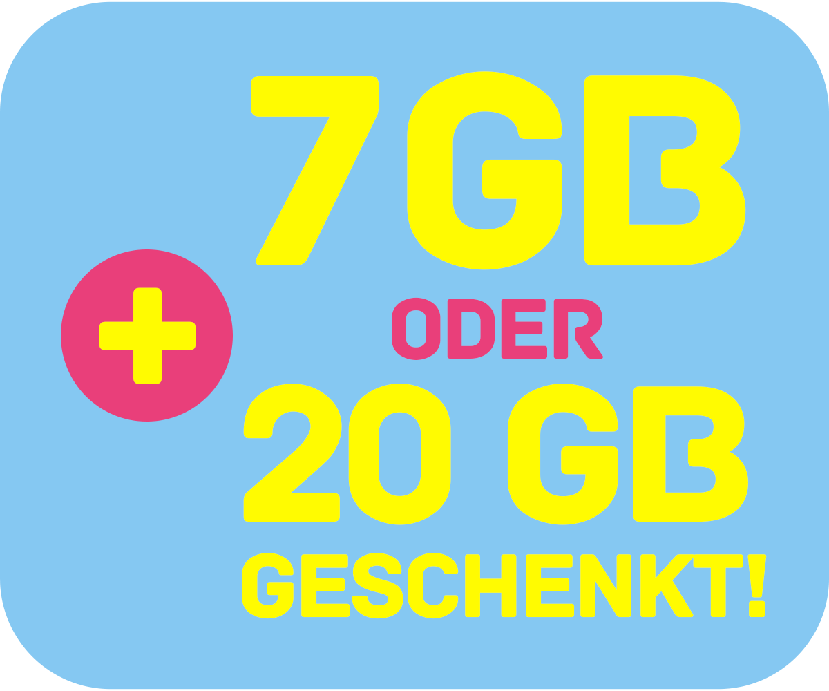 Extragigabyte HIGH Geburtstag