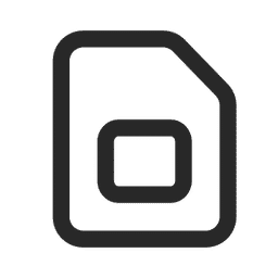 Icon einer SIM Karte