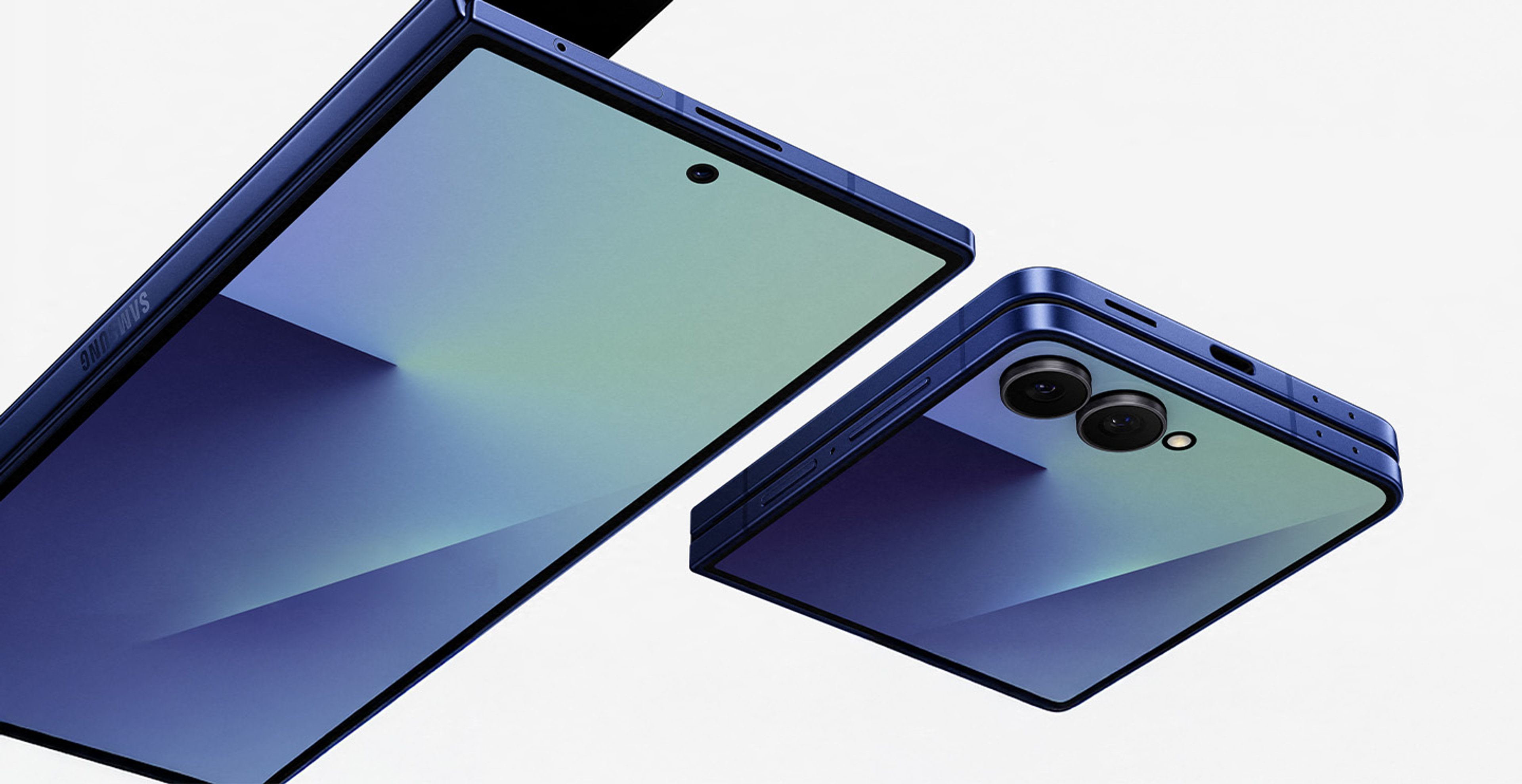 Samsung Falthandys nebeneinander