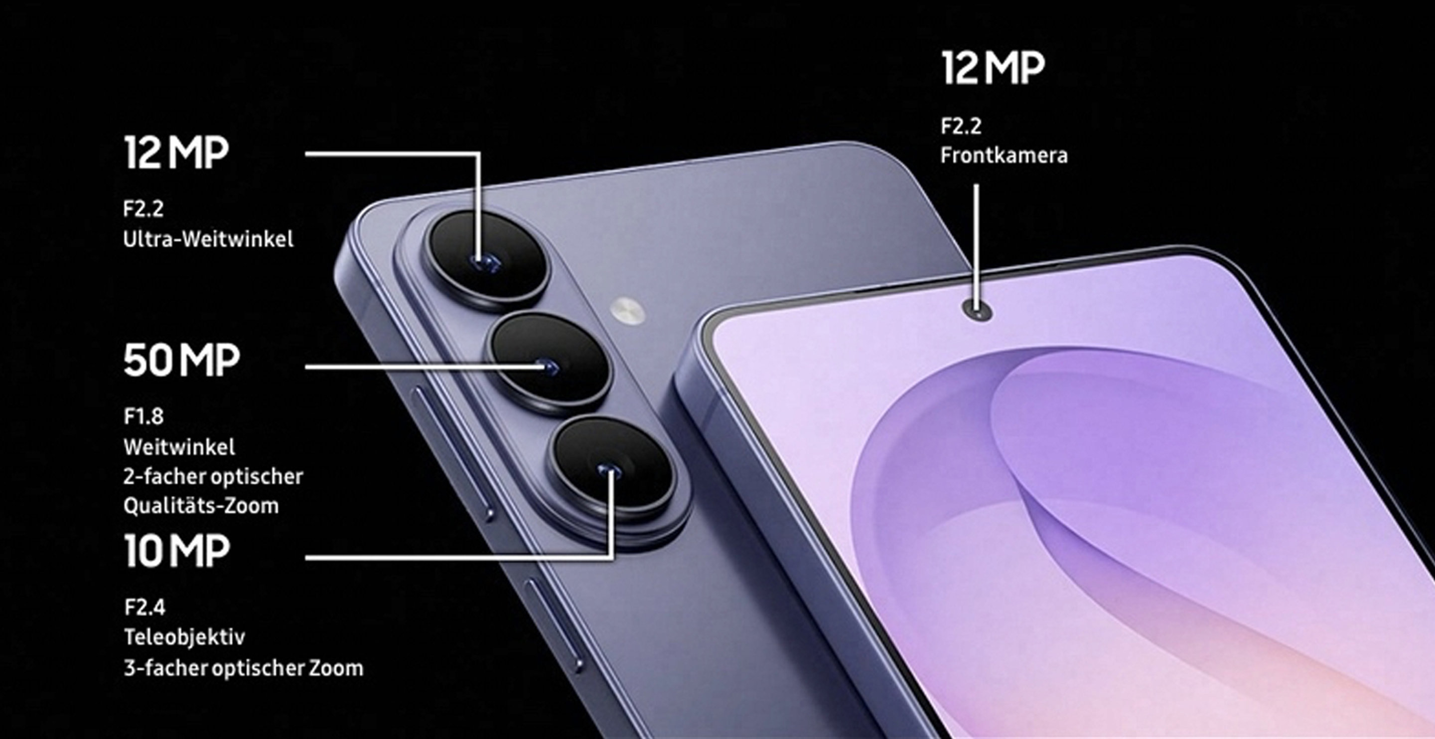 Technische Spezifikationen der Kamera des Samsung Galaxy S26