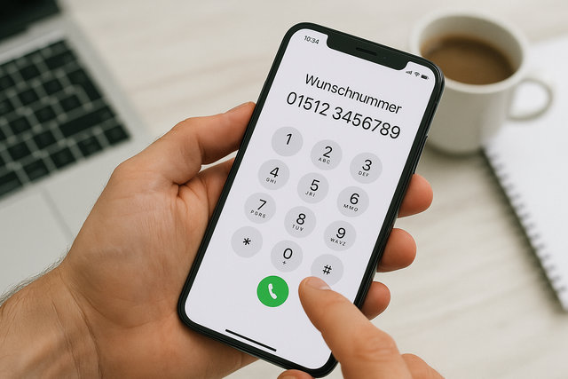  Wunschrufnummer aussuchen