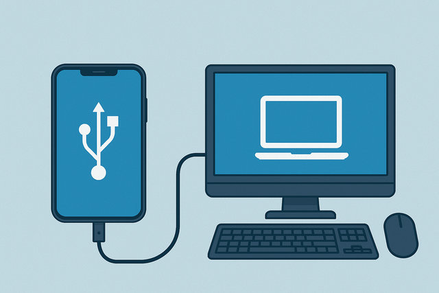 So verbindest du dein Handy mit einem PC oder Laptop