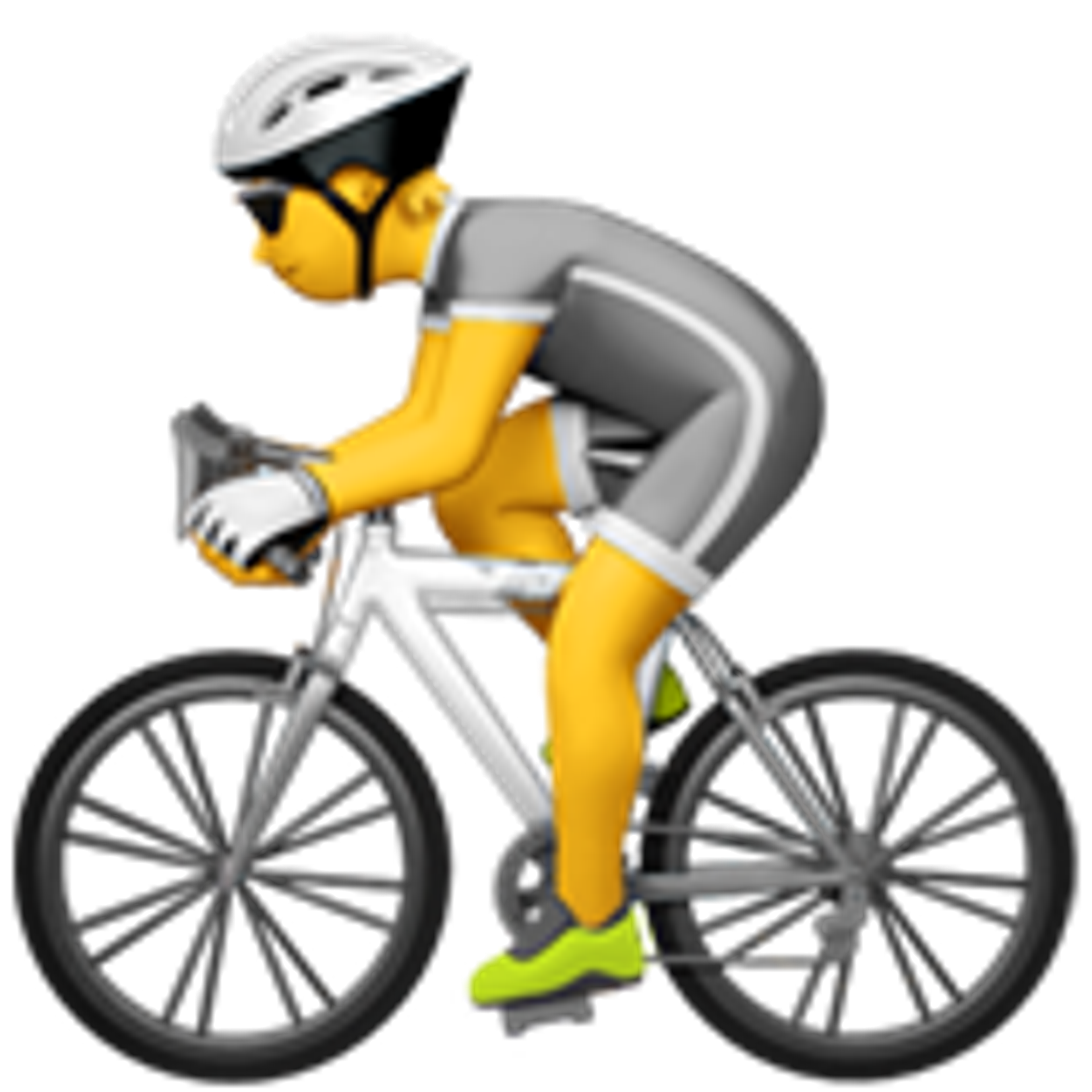 Person auf einem Fahrrad