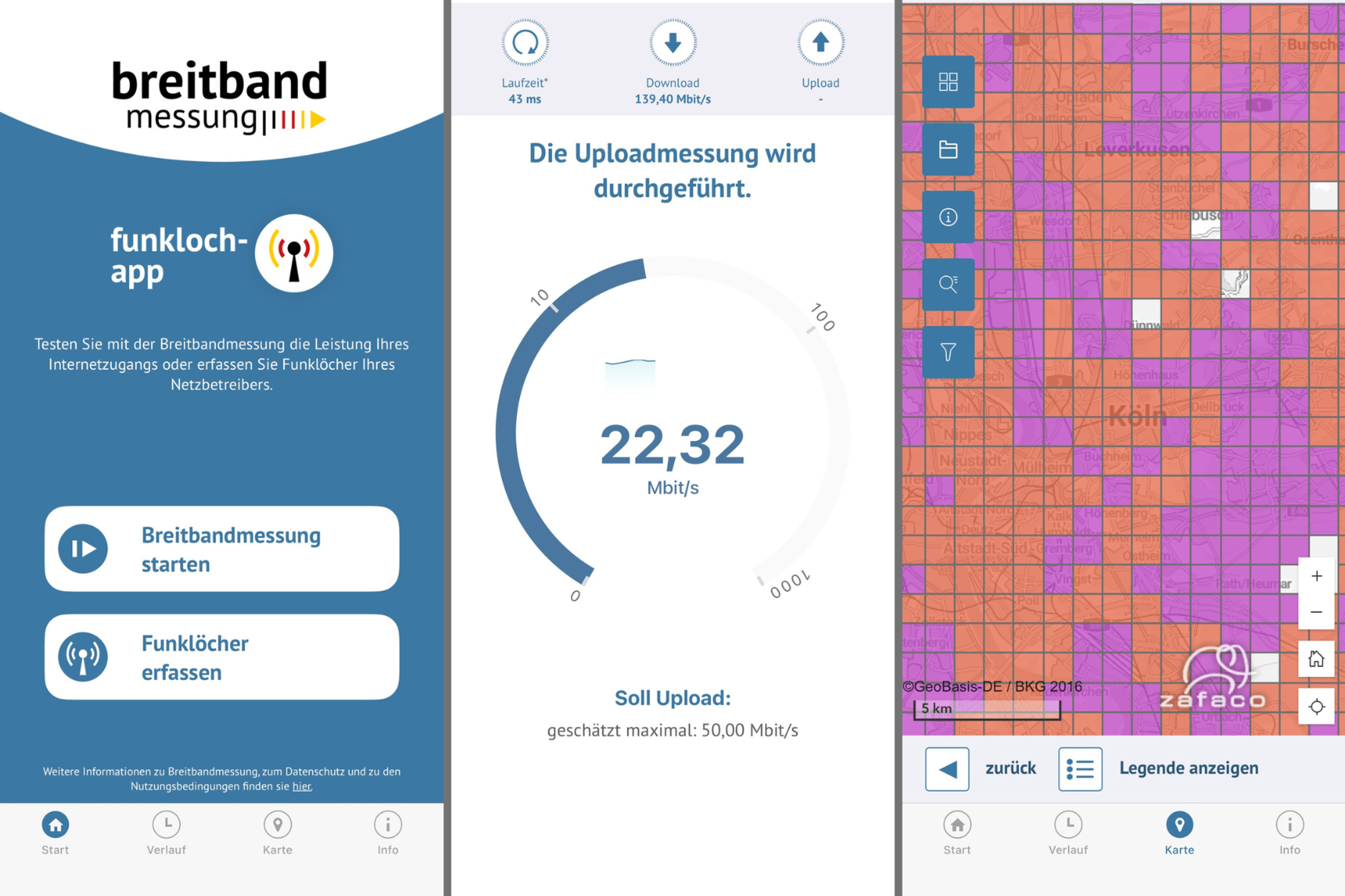 Breitbandmessung-App der Bundesnetzagentur