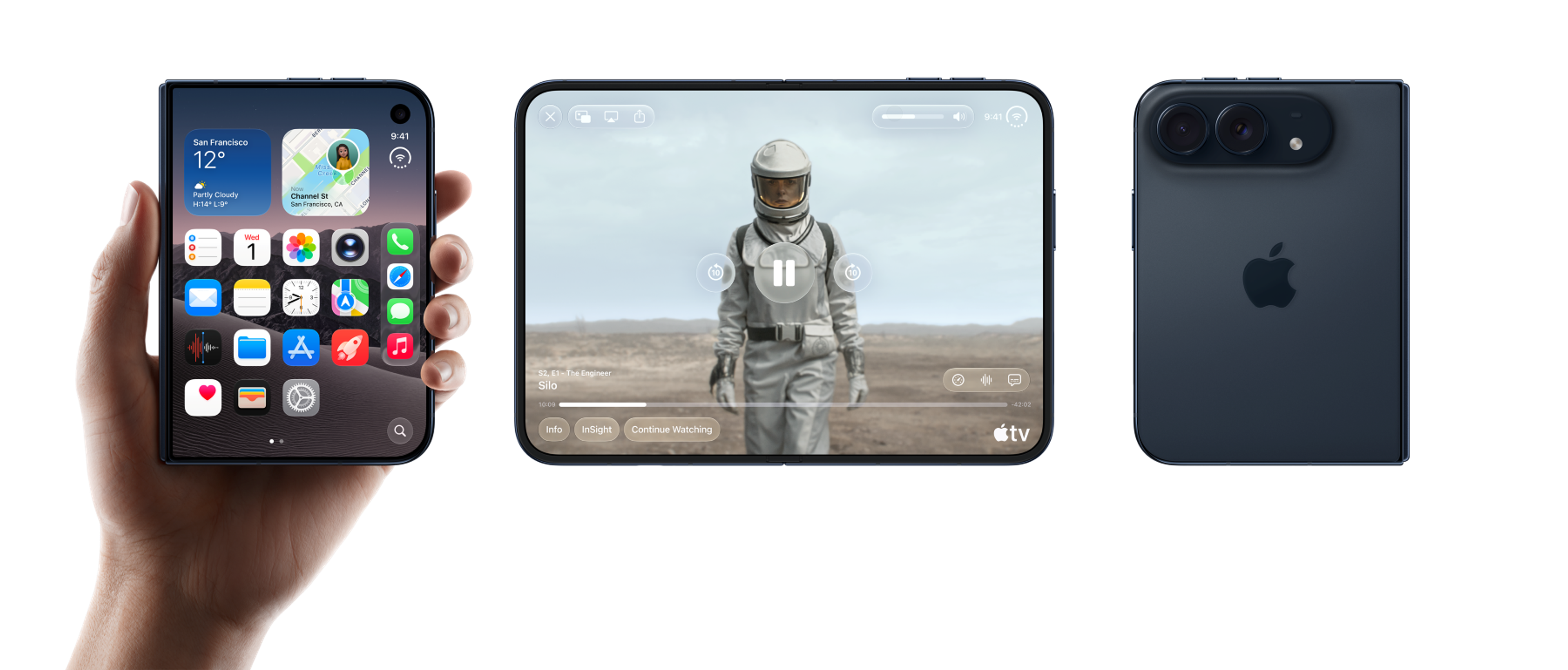 iPhone Duo aufgeklappt und zugeklappt