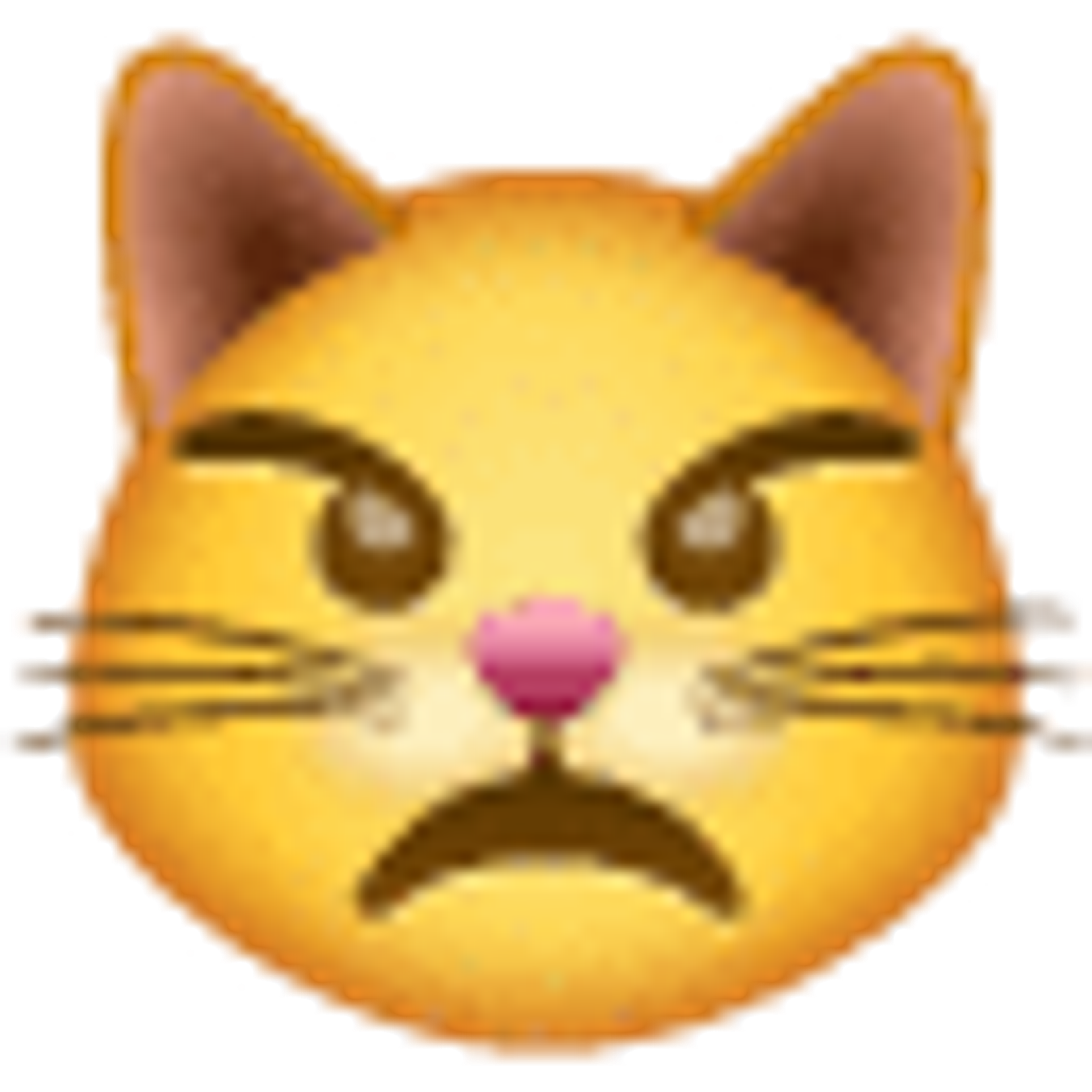 Schmollendes Katzengesicht