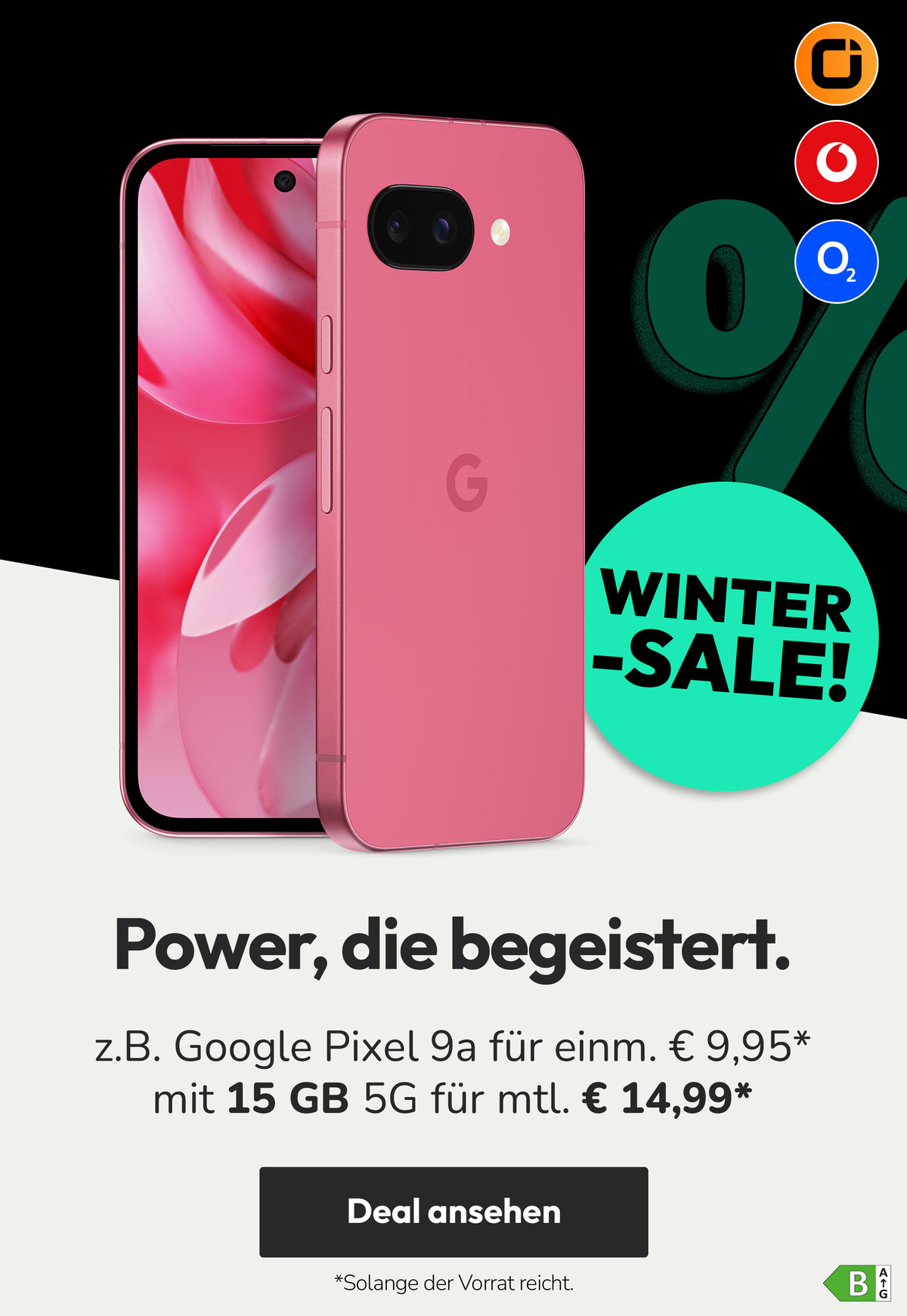 Winter Sale - Google Pixel 9a