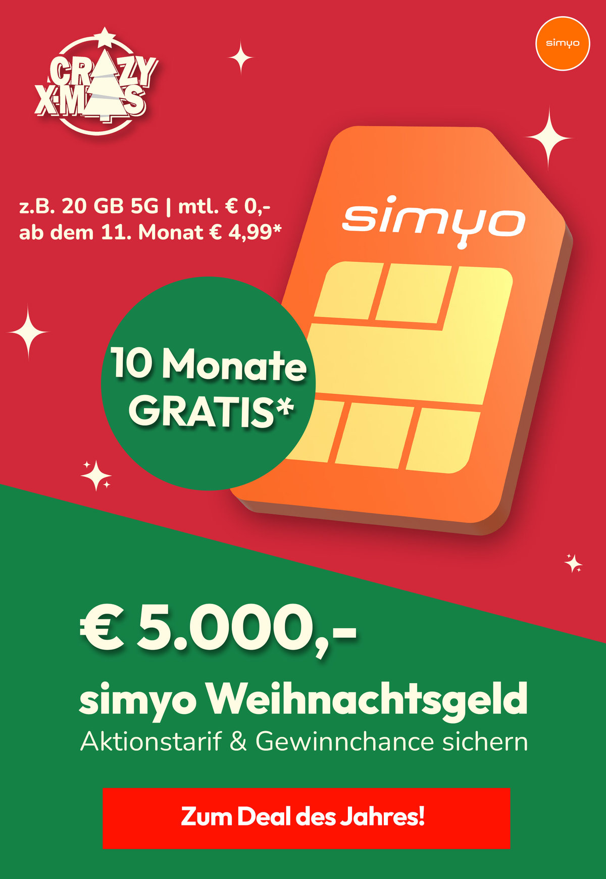simyo Christmas - Gewinnspiel