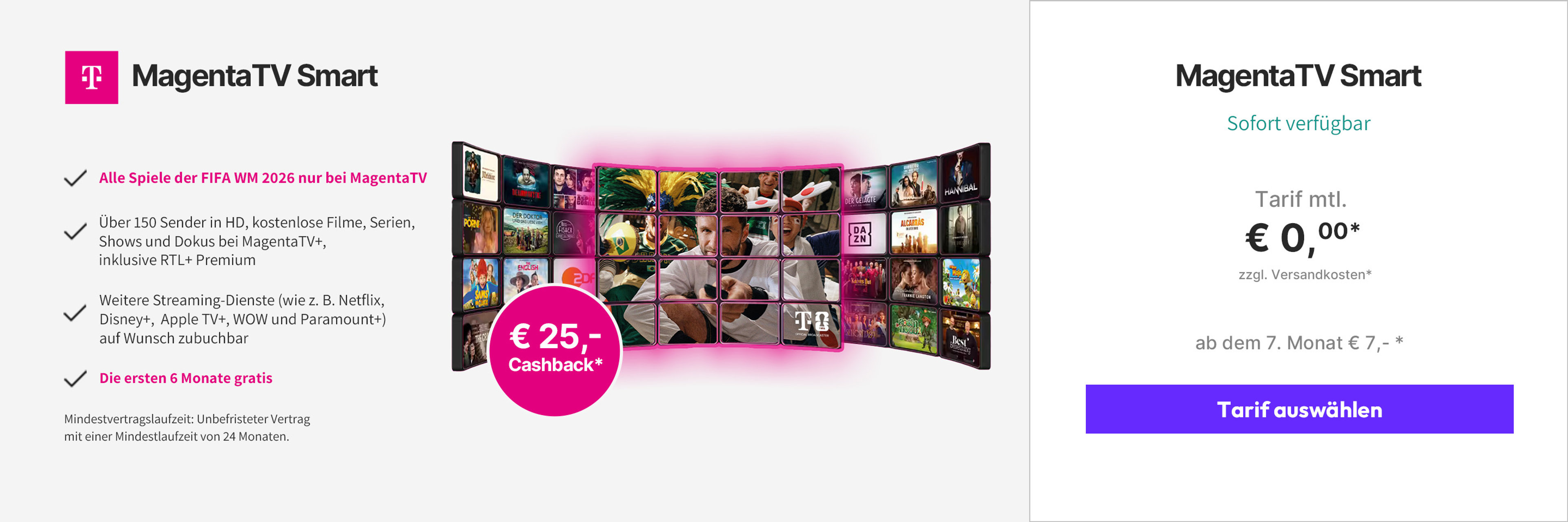 Angebote Magenta TV - Zwischenbanner