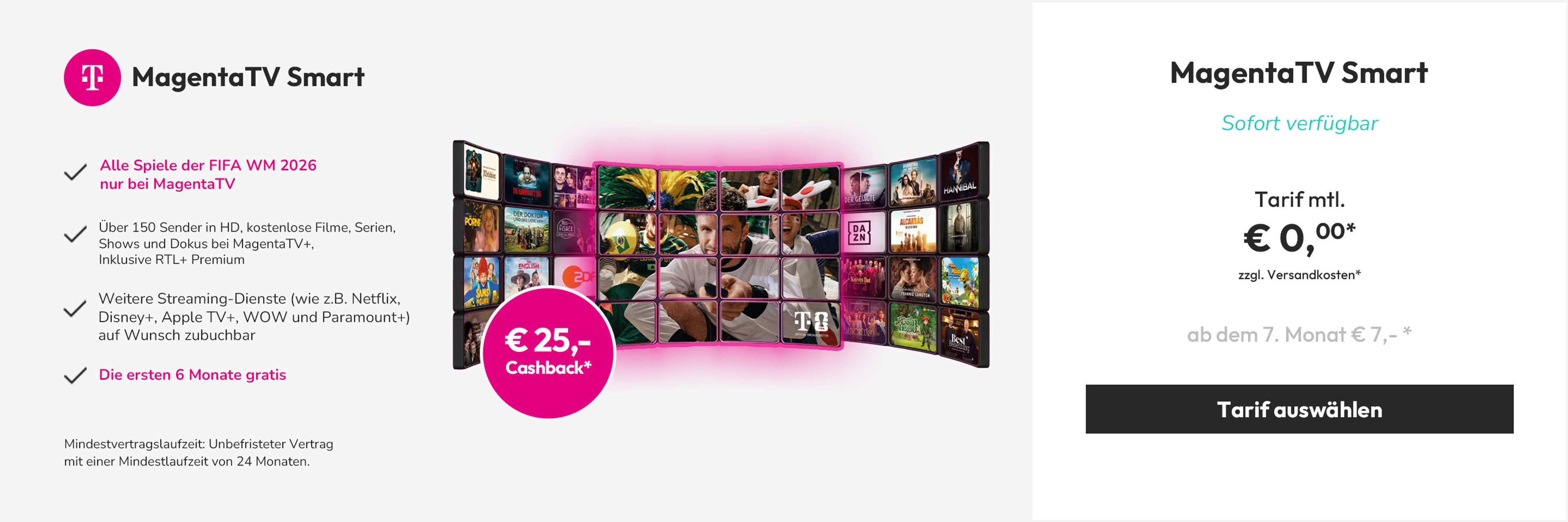 Angebote Magenta TV Smart - Zwischenbanner