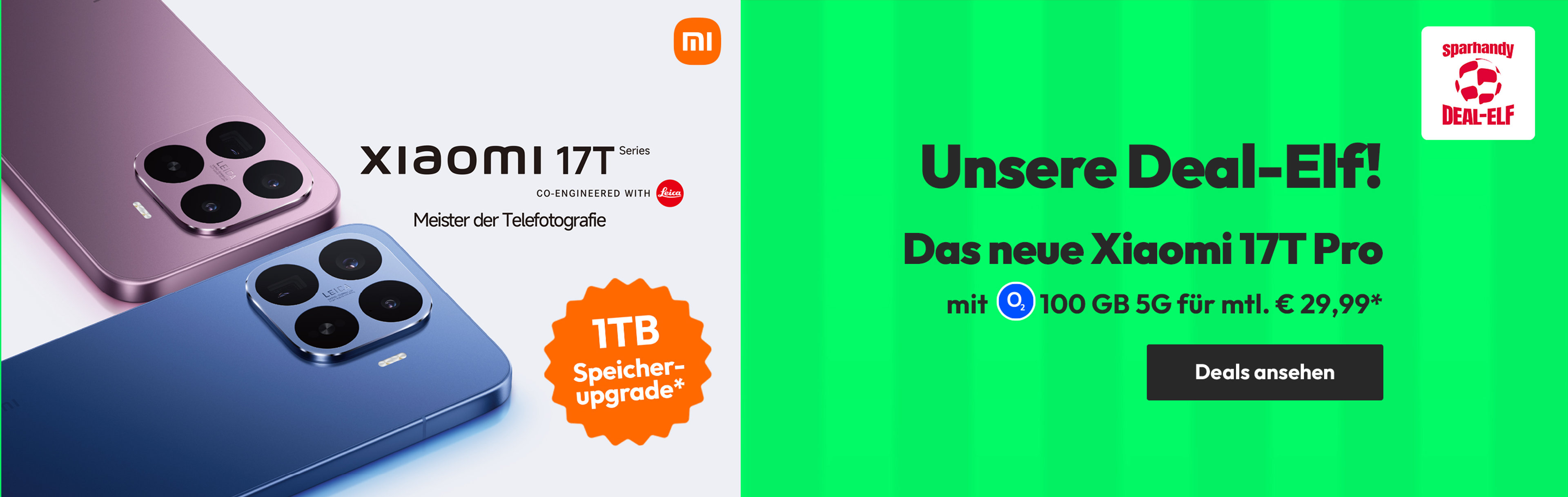Angebote WM - Xiaomi 17TPro mit Unlimtied GB 5G für mtl. €29,99* | einm. € 1,-*