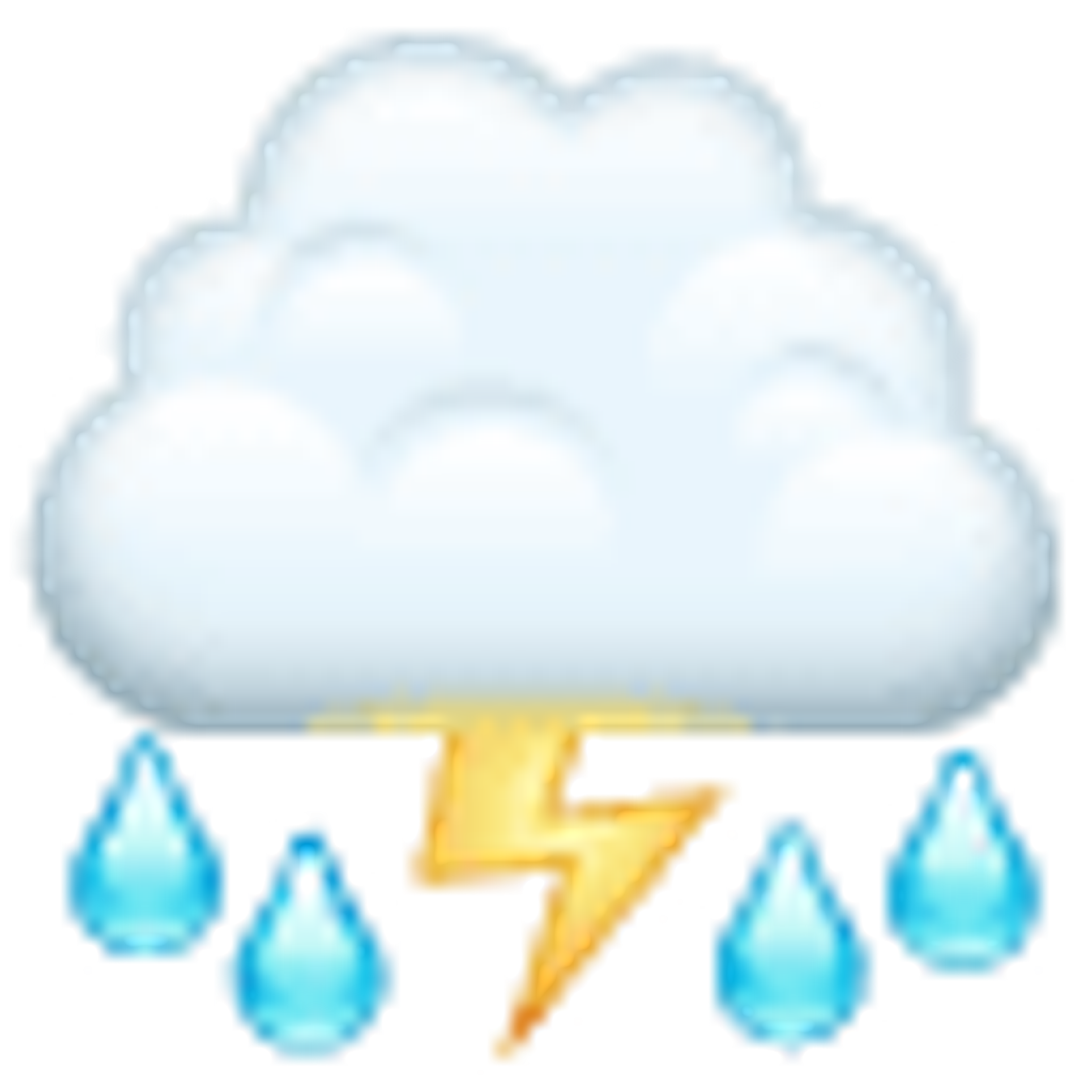 Gewitterwolke und Regen