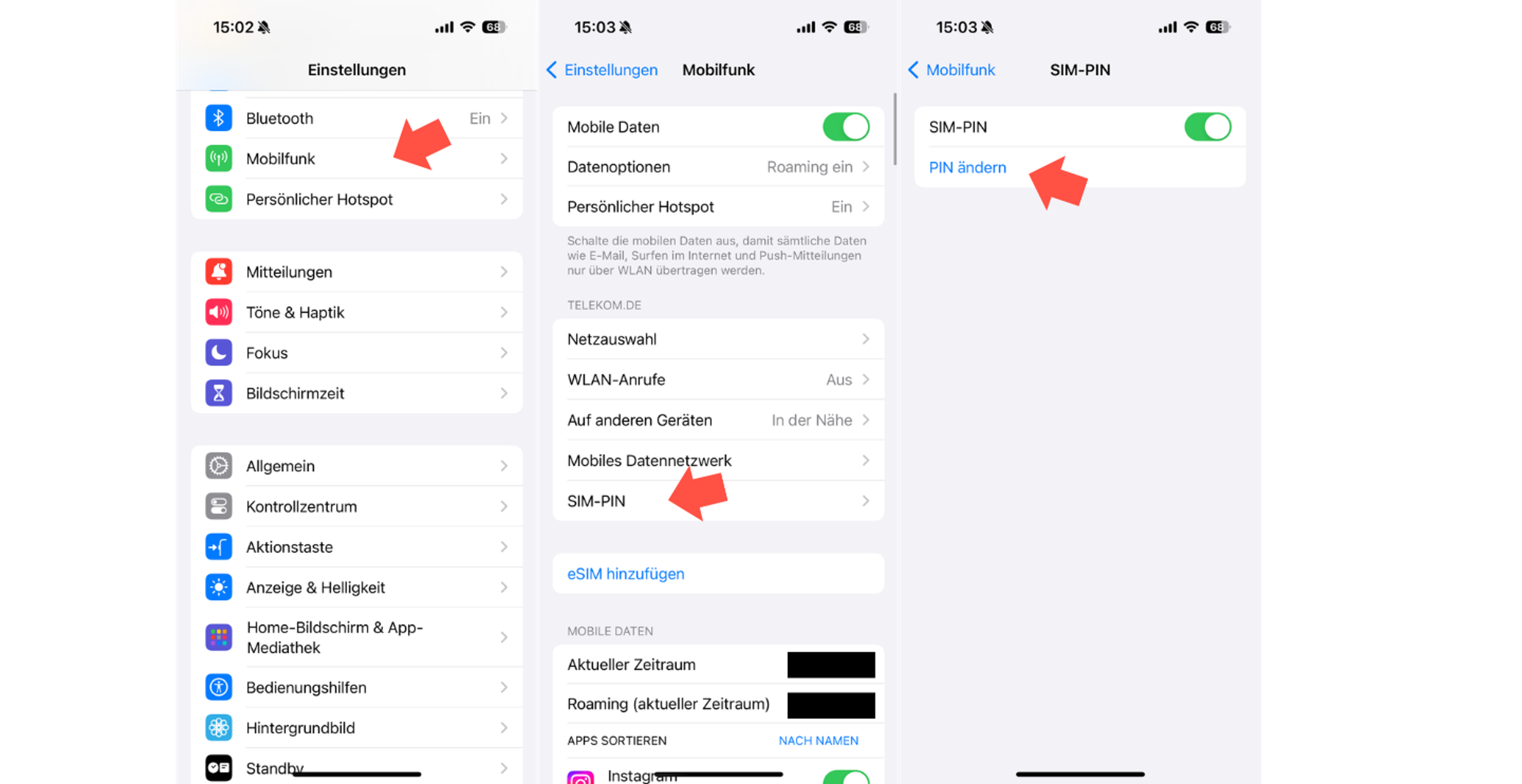 SIM Karten PIN bei deinem iPhone ändern