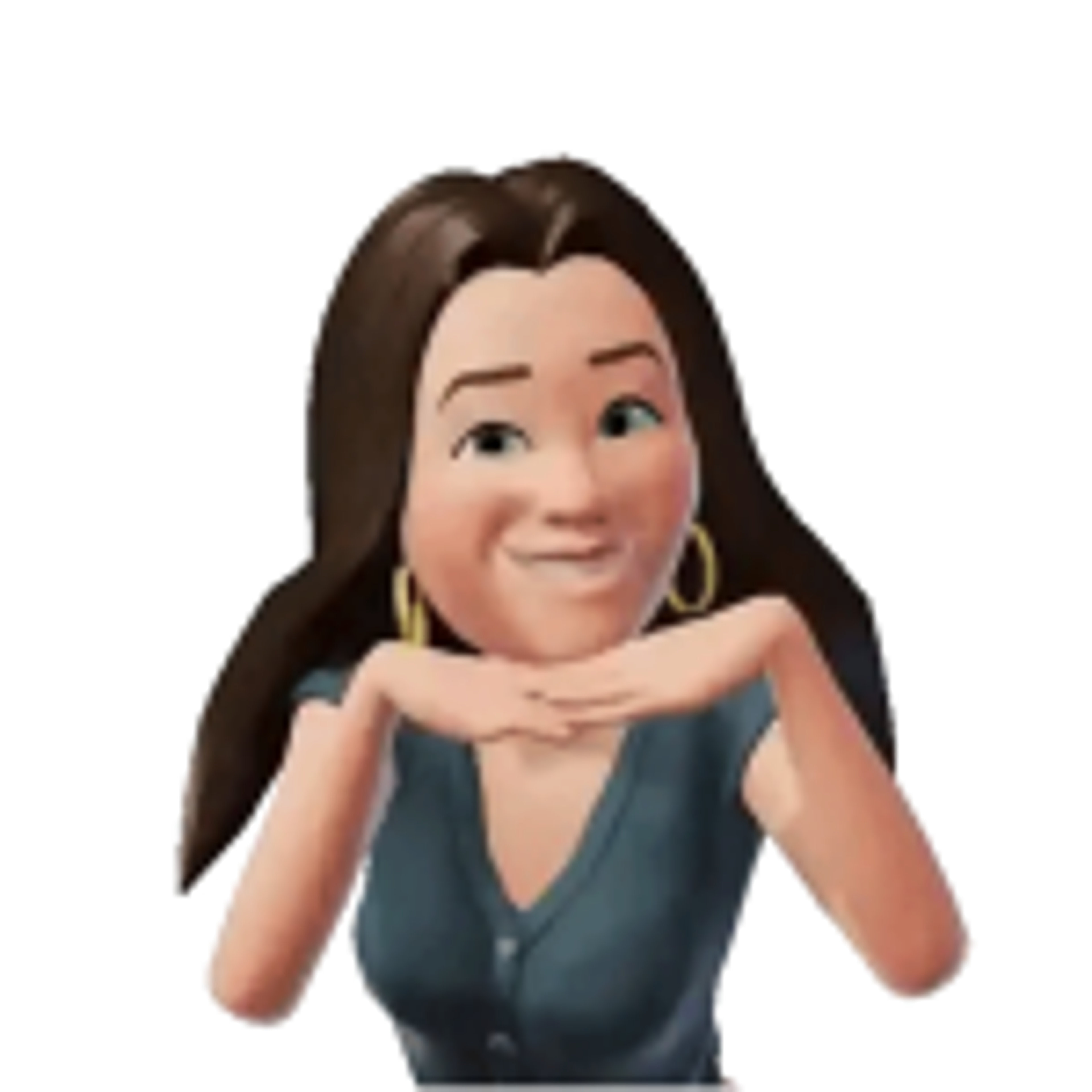 WhatsApp Avatare Sticker - Künstlich grinsen