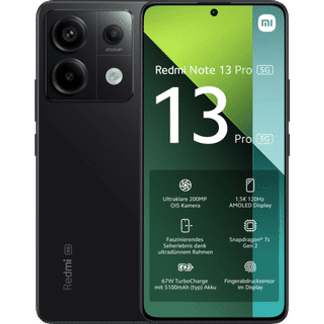 Xiaomi Redmi Note 13 Pro Voder-/ Rückansicht Xiaomi Redmi Note 13 Pro 5G