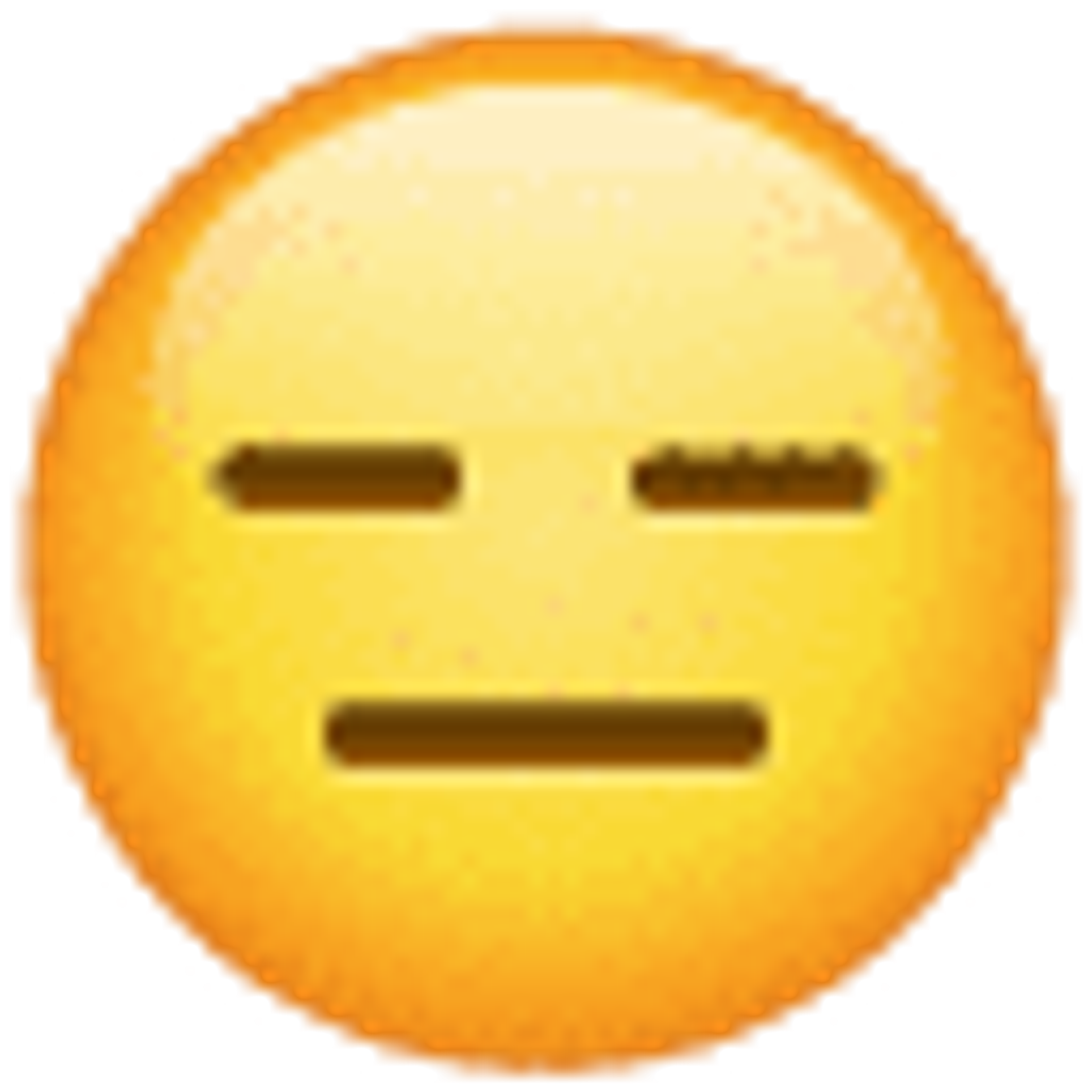 Ausdrucksloses Gesicht