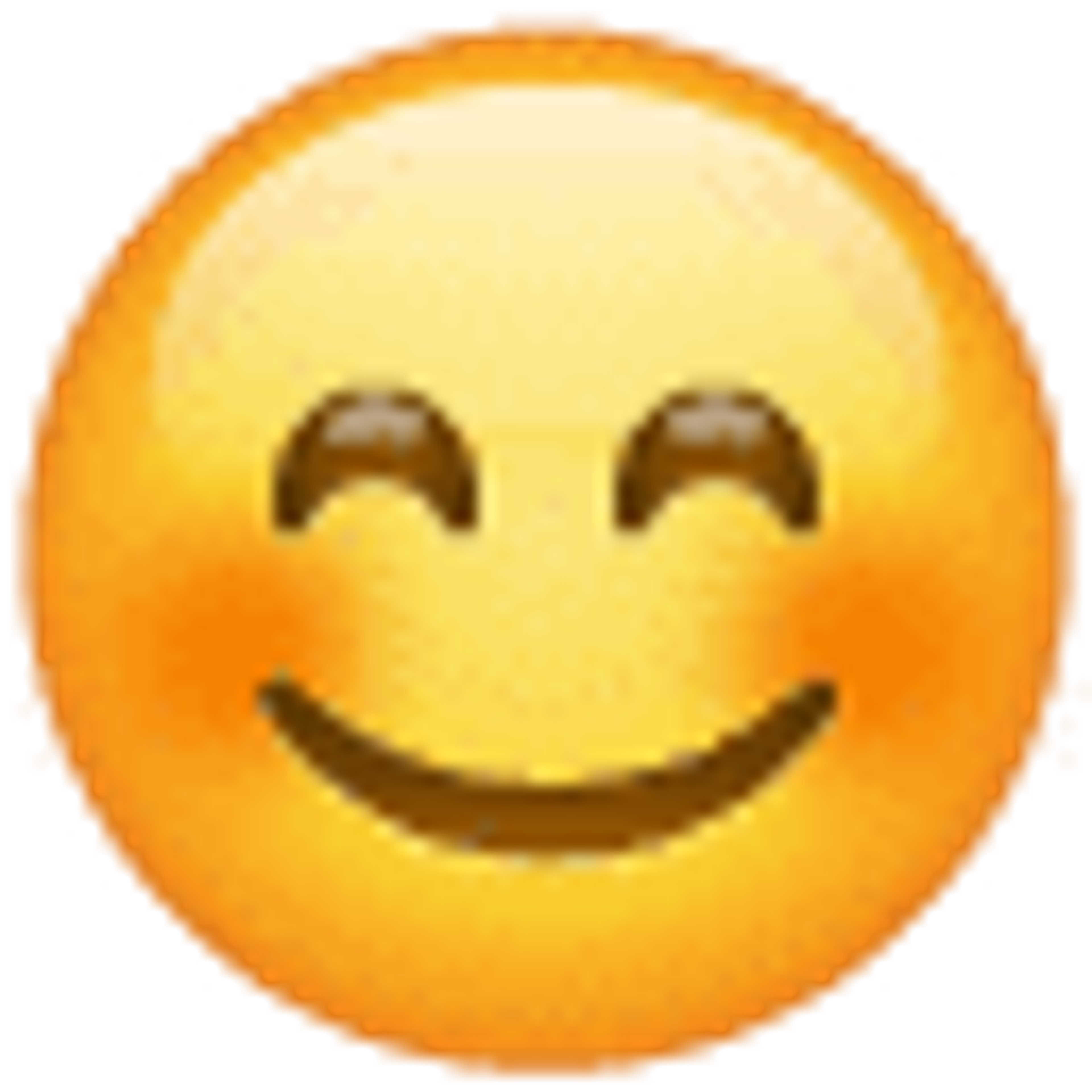 Lächelndes Gesicht mit lächelnden Augen