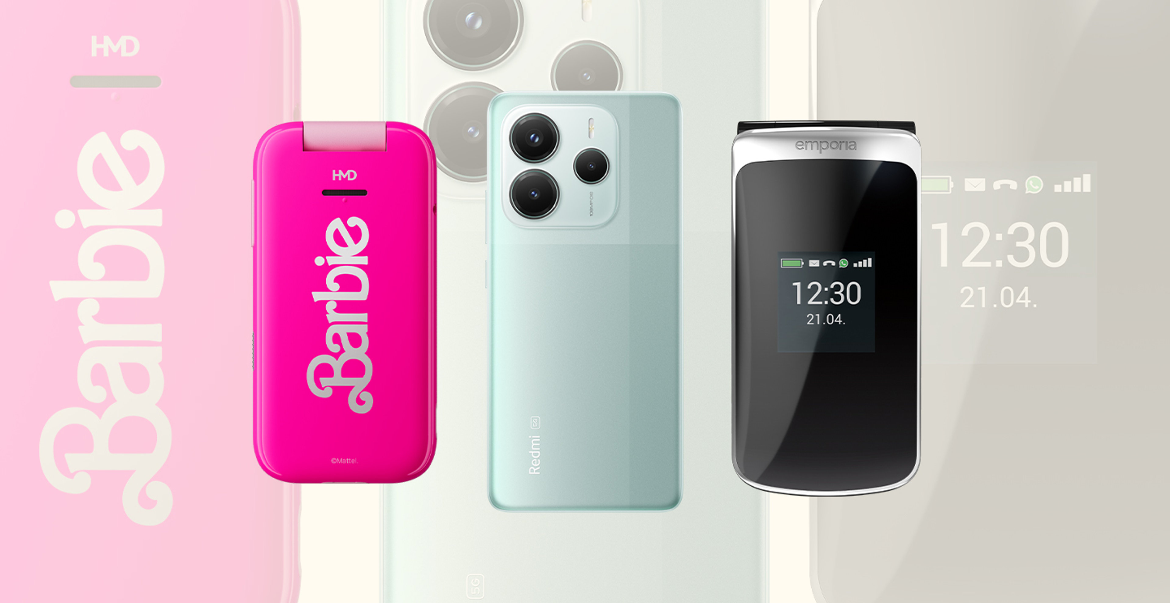 Samsung Handys nebeneinander