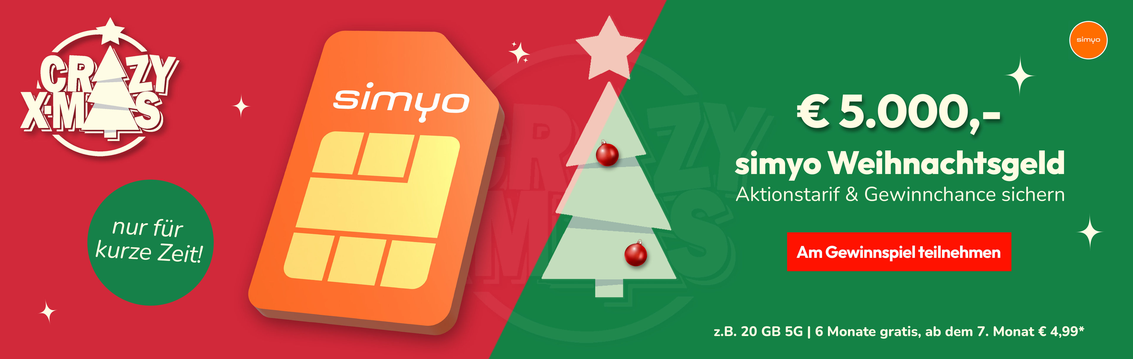 simyo  Christmas - Gewinnspiel