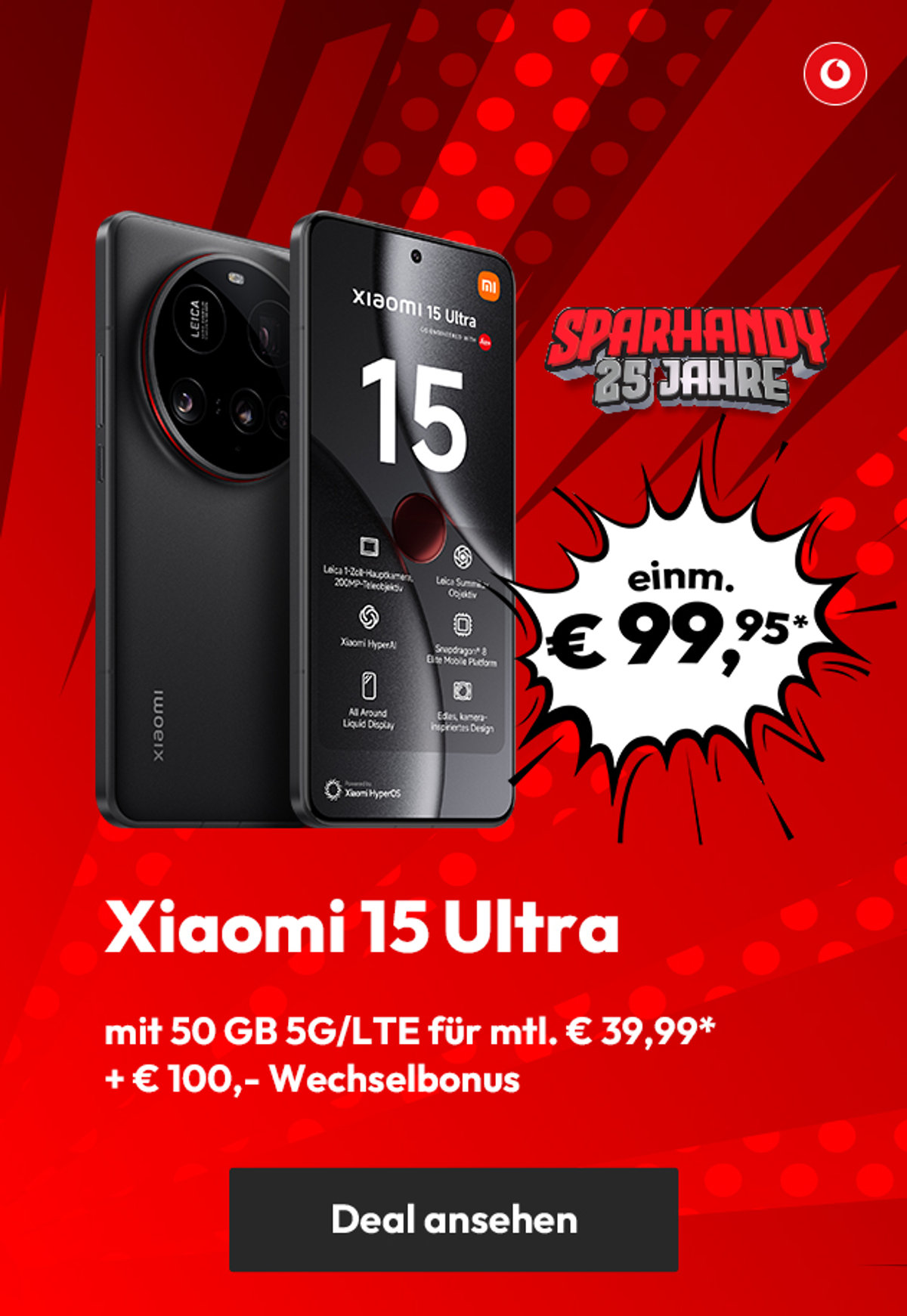 Bday Xiaomi 15 Ultra Vodafone Forever Young