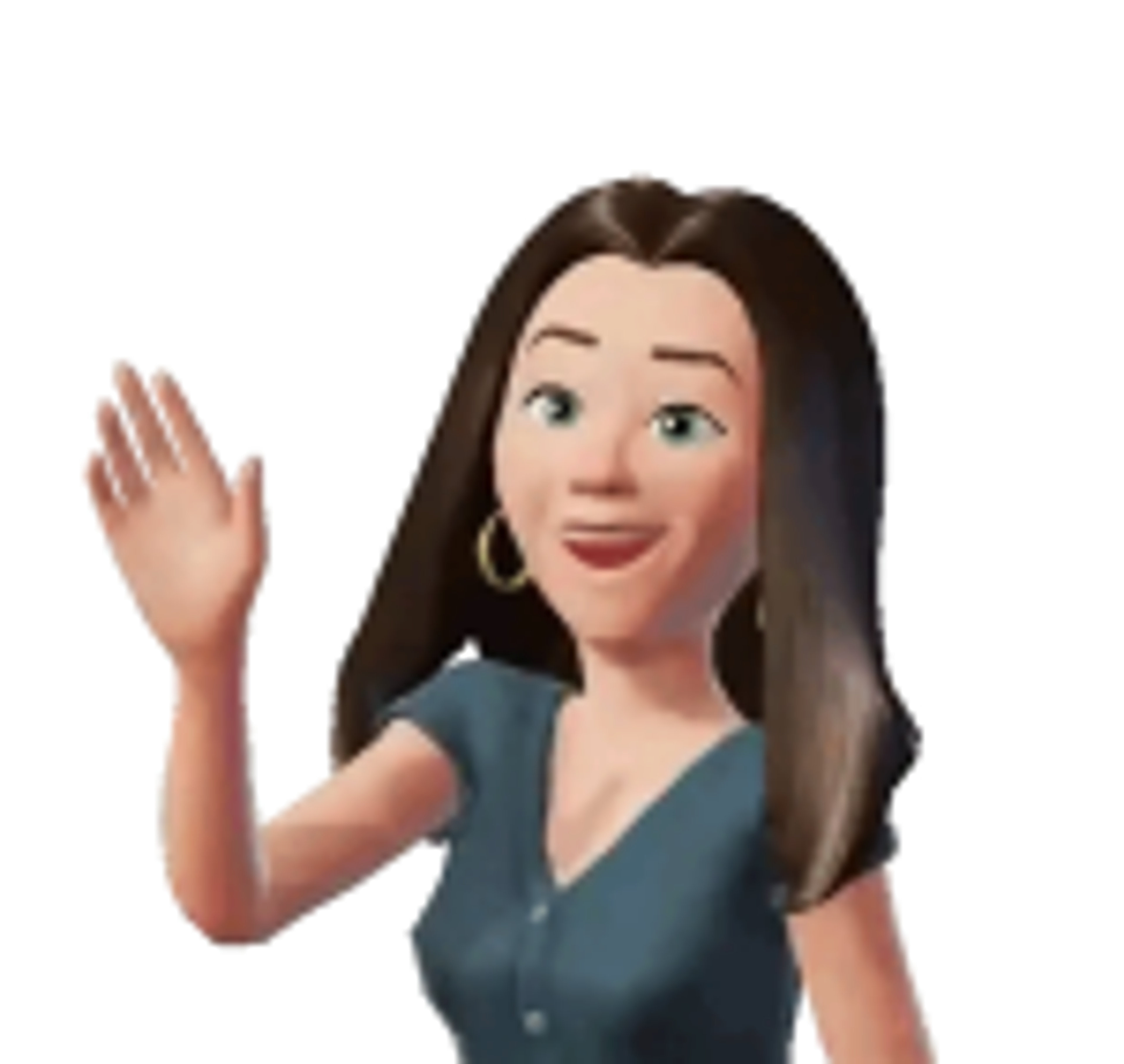 WhatsApp Avatare Sticker- winkendes Hallo