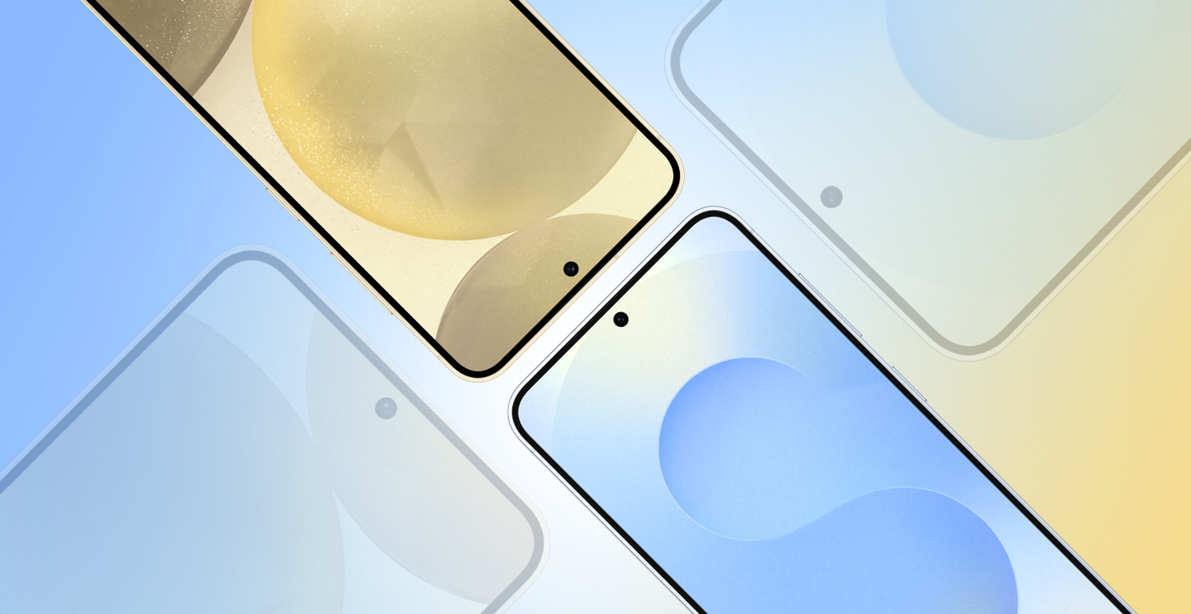 Samsung Handys nebeneinander