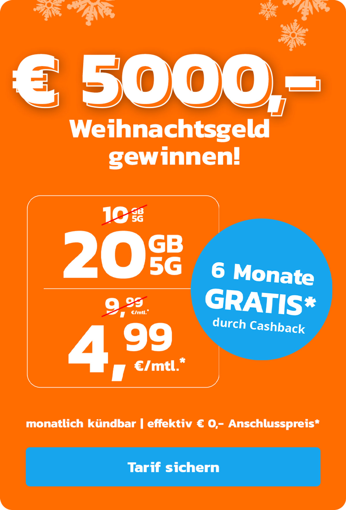 simyo 20 GB für 4,99 Offer