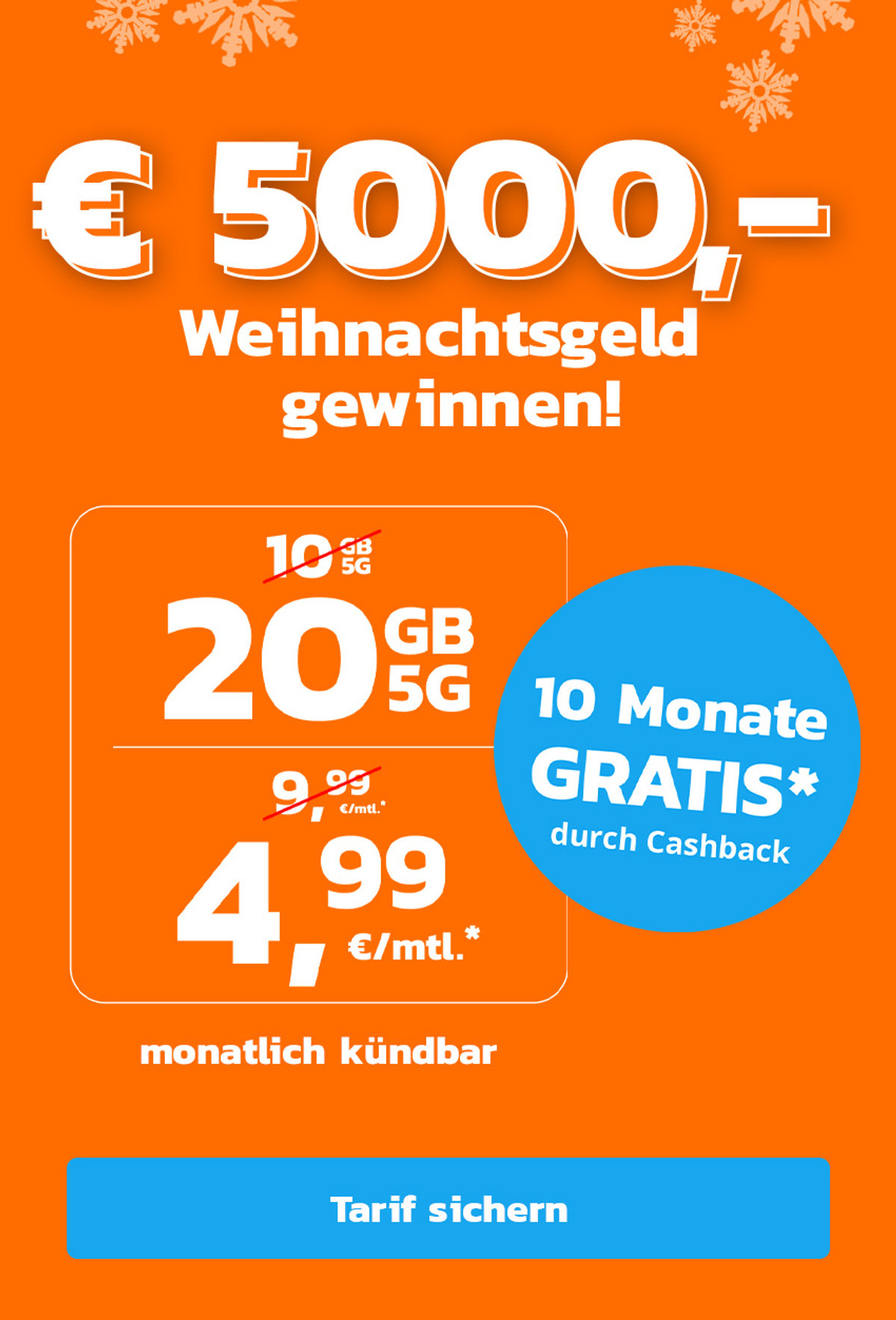 simyo 20 GB für 4,99 Offer