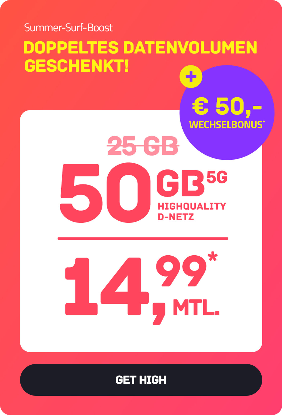 Startseite - High 50 5G Teaserbild